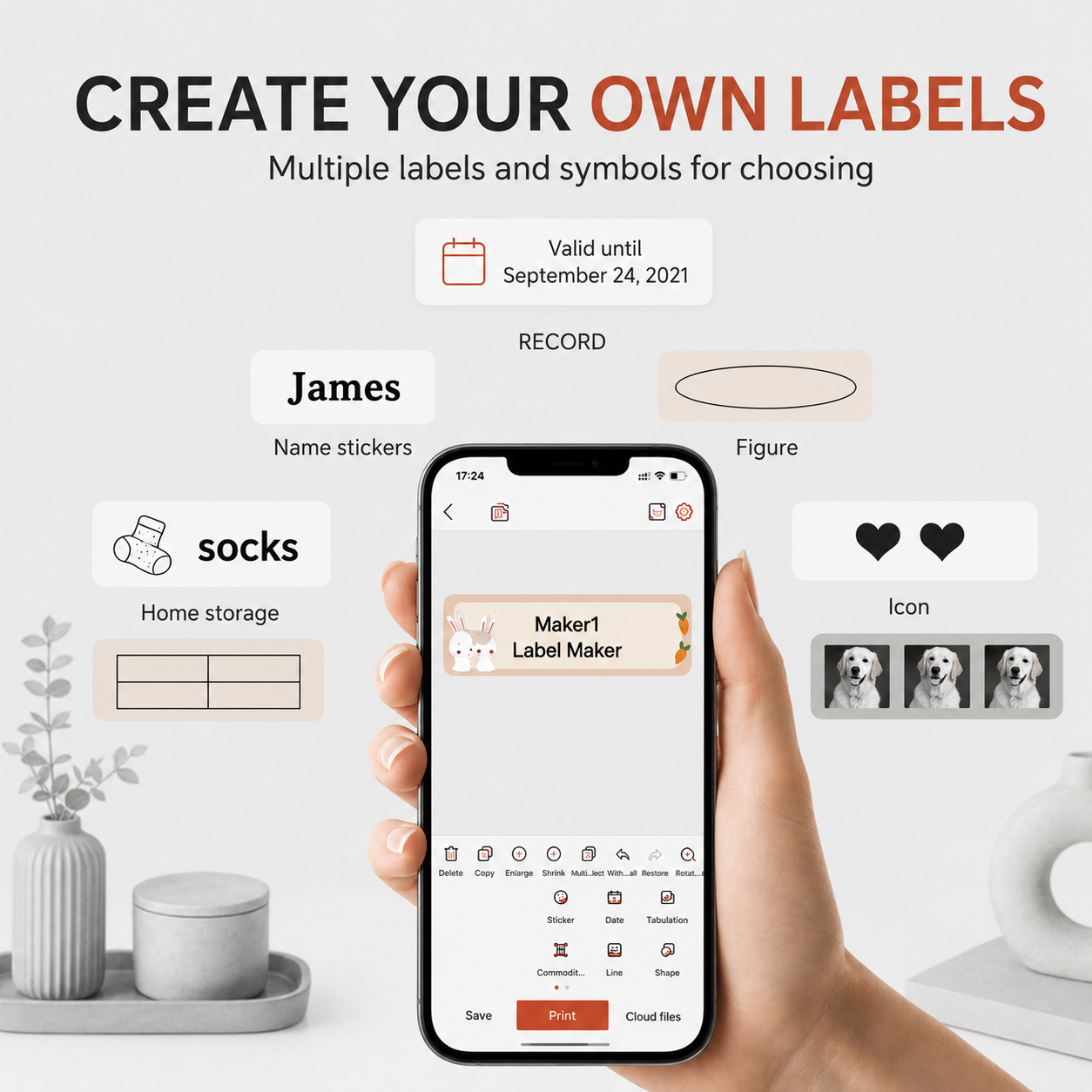 Portable Bluetooth Label Printer