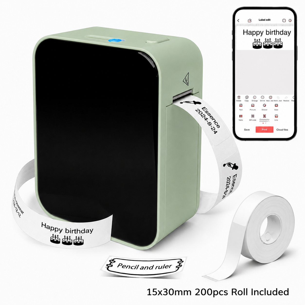 Portable Bluetooth Label Printer